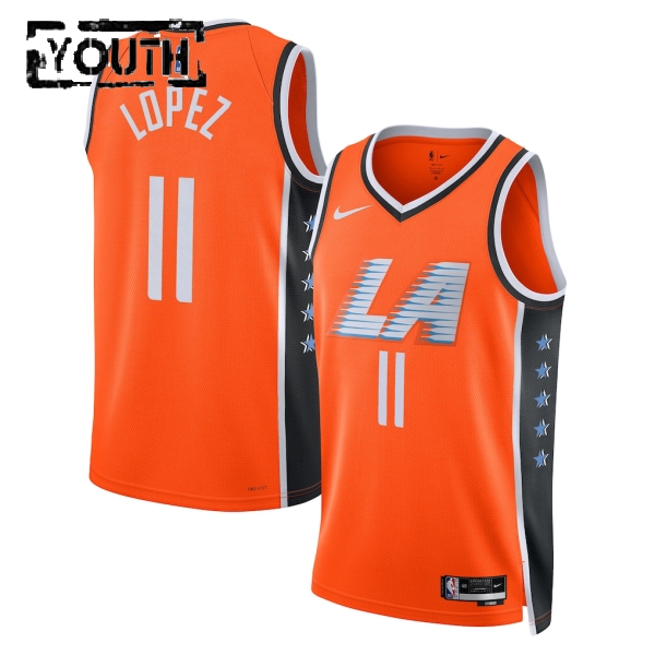 Los Angeles Clippers Trikot Brook Lopez Nike 2025-26 City Edition Orange Swingman - Kinder Los Angeles Clippers Trikot Brook Lopez Nike 2025-26 City Edition Orange Swingman - Kinder